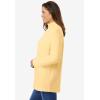Woman Within Plus Size Perfect Long-Sleeve Turtleneck Tee (Petite Available)(Banana)