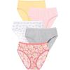 Comfort Choice Plus Size Hi-Cut Cotton Brief 5-Pack(Daisy Pack)
