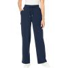 Woman Within Plus Size Tall Knit Pull-On Drawstring Cargo Pants(Navy)