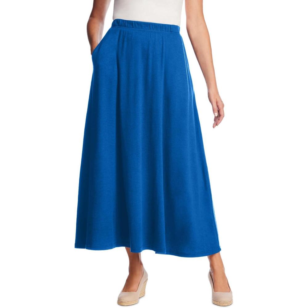 imageWoman Within Plus Size 7Day Maxi SkirtDeep Cobalt