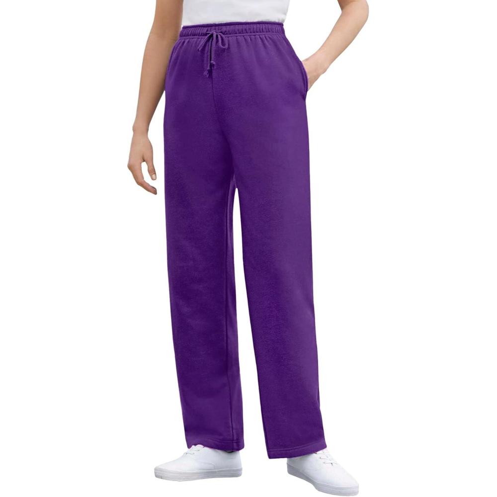 imageWoman Within Plus Size BetterFleece PullOn Drawstring SweatpantsRadiant Purple