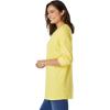 Woman Within Plus Size Three-Quarter Sleeve Thermal Sweatshirt(Bright Cobalt)
