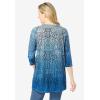 Woman Within Plus Size Watercolor Tunic(Blue Ombre Paisley)