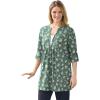 Woman Within Plus Size 7-Day Layered-Look Tunic(Pine Ditsy Bouquet)