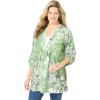 Woman Within Plus Size 7-Day Layered-Look Tunic(Sage Meadow)
