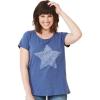 ellos Plus Size Love Graphic Tee(Royal Navy Star)