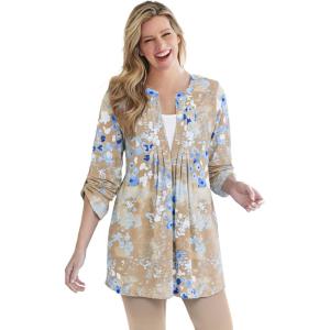 Woman Within Plus Size 7-Day Layered-Look Tunic(New Khaki Meadow)