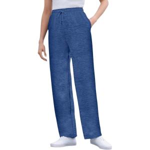 Woman Within Plus Size Better-Fleece Pull-On Drawstring Sweatpants(Heather Navy)