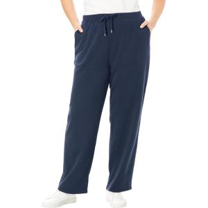 Woman Within Plus Size Better-Fleece Pull-On Drawstring Sweatpants(Navy)