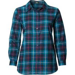 ellos Plus Size Plaid Flannel Shirt(Exotic Peacock Plaid)