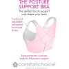 Comfort Choice Women’s Plus Size Satin-Trim Posture Bra(Beige)