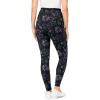 Woman Within Plus Size Tall Stretch-Cotton Knit Pull-On Printed Pocket Leggings(Black Abstract Floral)