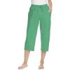 Woman Within Plus Size Boardwalk Capri(Tropical Emerald)