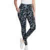 Woman Within Plus Size Petite Stretch-Cotton Knit Pull-On Printed Pocket Leggings(Black Blue Butterflies)