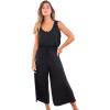 Swimsuits For All Swim 365 Women’s Plus Size Jumpsuit Cover-Up(Black)