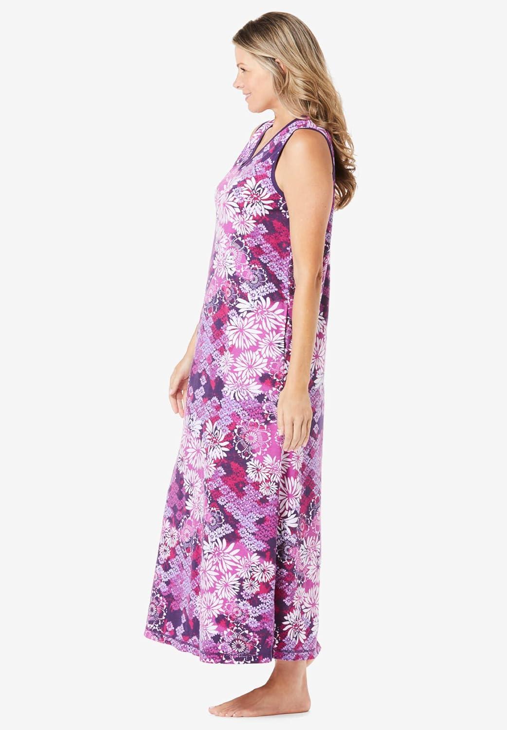 imageDreams ampamp Co Plus Size Trapeze VNeck LoungerRich Violet Blooming