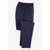 Woman Within Plus Size 7-Day Knit Straight Leg Pant Stretch Elastic Waist Petite & Tall(Soft Iris)