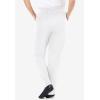 Woman Within Plus Size 7-Day Knit Straight Leg Pant Stretch Elastic Waist Petite & Tall(White)