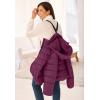 Woman Within Plus Size Hands-Free Puffer Coat(Deep Claret)