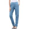 Woman Within Plus Size Straight Leg Elastic Waist Stretch Fineline Denim Jean (Petite & Tall Available)(Light Stonewash)