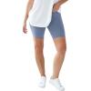 ellos Plus Size Stretch Knit Bike Shorts(Pale Indigo)