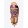 Comfortview Women’s Wide Width Alicia Sandal(Purple Metallic)