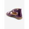 Comfortview Women’s Wide Width Alicia Sandal(Purple Metallic)