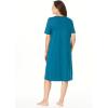 Dreams & Co. Plus Size Short T-Shirt Lounger(Deep Teal)