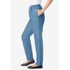 Woman Within Plus Size 7-Day Straight-Leg Elastic-Waist Denim Jean (Petite & Tall Available)(Light Stonewash)