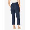 Woman Within Plus Size Convertible 2-in-1 Cargo Pant & Capri Elastic Waist(Navy)