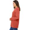 Woman Within Plus Size Perfect Long-Sleeve Crewneck Tee (Petite Available)(Burnt Red)