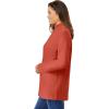 Woman Within Plus Size Perfect Long-Sleeve Turtleneck Tee (Petite Available)(Burnt Red)