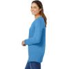 Woman Within Plus Size Perfect Long-Sleeve V-Neck Tee(Azure Blue)