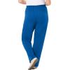 Woman Within Women’s Plus Size Pants Ribbed 7-day Knit(Deep Cobalt)