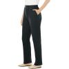 Woman Within Women’s Plus Size Pants Ribbed 7-day Knit(Navy)