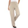 Woman Within Women’s Plus Size Pants Ribbed 7-day Knit(New Khaki)