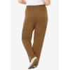 Woman Within Women’s Plus Size Pants Ribbed 7-day Knit(Toffee)