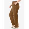 Woman Within Women’s Plus Size Pants Ribbed 7-day Knit(Toffee)