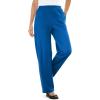 Woman Within Women’s Plus Size Pants Ribbed 7-day Knit(Deep Cobalt)