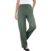 Woman Within Women’s Plus Size Pants Ribbed 7-day Knit(Pine)