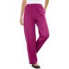 Woman Within Women’s Plus Size Pants Ribbed 7-day Knit(Raspberry)