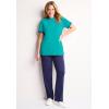 Woman Within Plus Size Contrast Tee 2-Pack(Pale Seafoam Azure Blue)