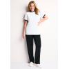 Woman Within Plus Size Contrast Tee 2-Pack(White Black)
