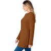 Woman Within Plus Size Ultra Soft Waffle Thermal Sweatshirt(Antique Copper)
