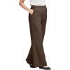 Woman Within Women’s Plus Size Petite Wide-Leg Pull-On Denim Jeans(Chocolate)