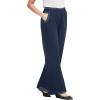 Woman Within Women’s Plus Size Petite Wide-Leg Pull-On Denim Jeans(Navy)