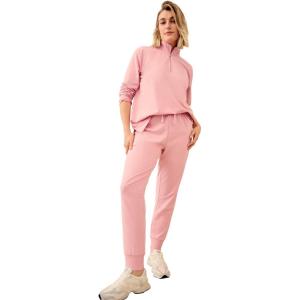 Ellos Plus Size French Terry Jogger(Wood Rose Pink)