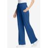 Woman Within Plus Size Petite 7-Day Knit Wide-Leg Pull-On Pants(Royal Navy)