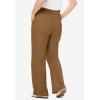 Woman Within Plus Size Petite 7-Day Knit Wide-Leg Pull-On Pants(Toffee)