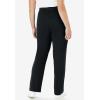 Woman Within Plus Size Tall Sport Knit Straight-Leg Pull-On Pants(Black)